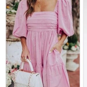 Abercrombie Emerson Poplin Puff Mini Dress